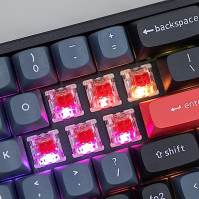 Bezdrátová mechanická klávesnice Keychron K6 Pro QMK Programovatelná makra, spínače Keychron K Pro Red s možností výměny za prov